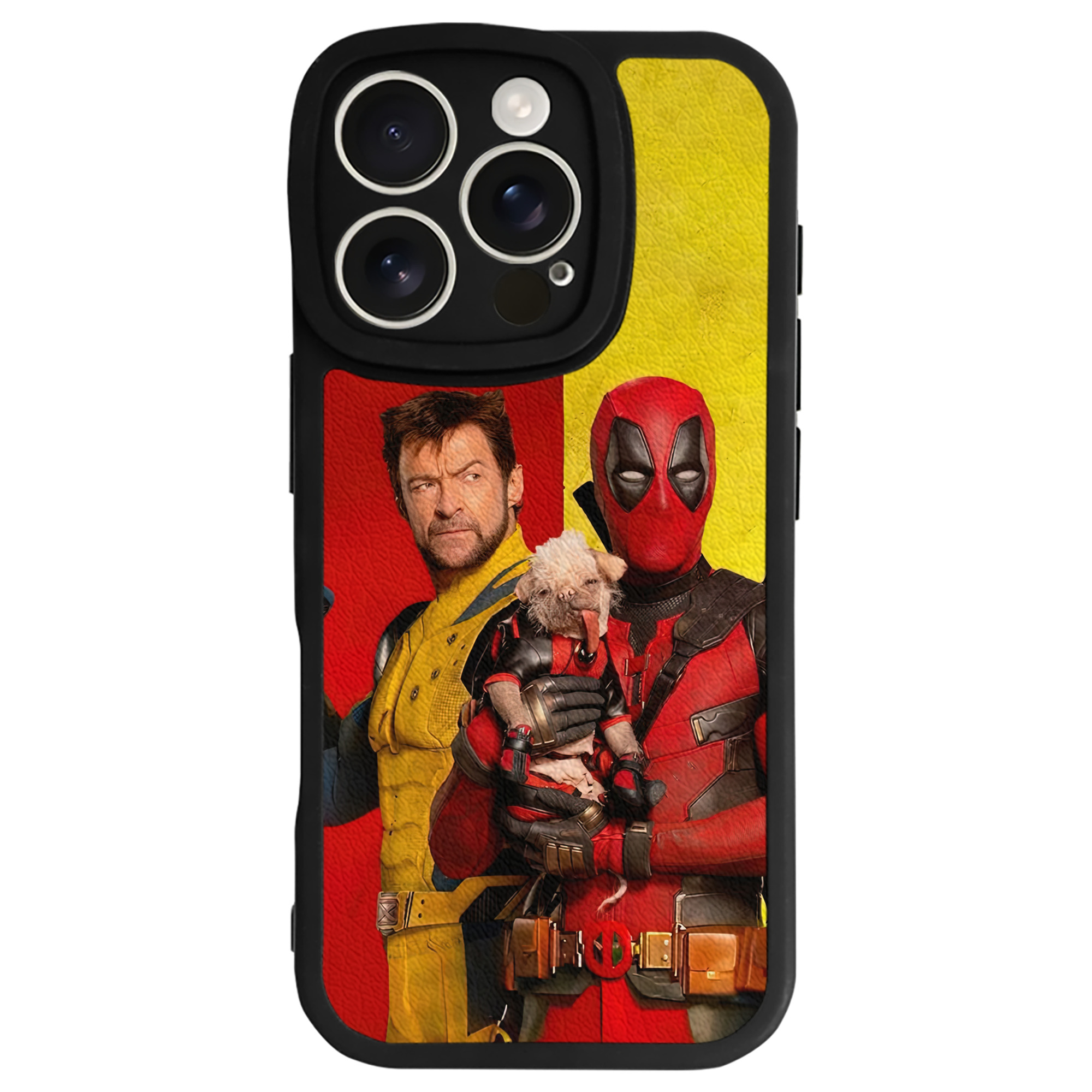 （画像用） Deadpool デッドプール 【iPhone 16シリーズ対応】シリコンスマホケース（レザー調） 材質：シリコン
